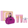 Versace Bright Crystal EDT 90 ml + Versace Bright Crystal Shower Gel 100 ml +Versace Bright Crystal Body Lotion 100 ml + Versace Pink Bag Gift Set