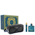 Versace Trousse Eau de Parfum M 100 ML +Versace Eau de Parfum 10 ml +Versace cosmetic bag, gift set for men